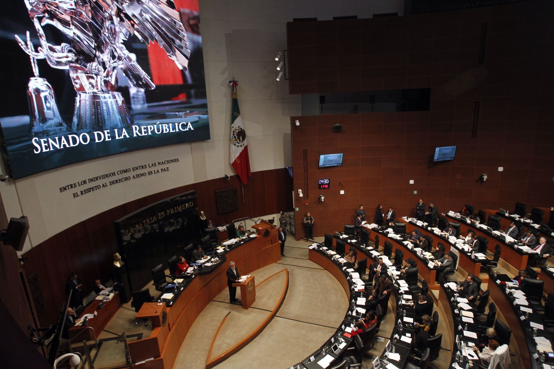 El Senado mexicano comienza el debate de la polémica Ley de Seguridad