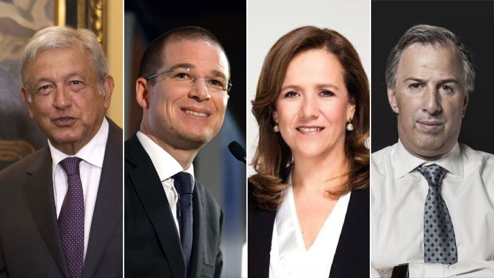 Cuatro aspirantes a la Presidencia de México