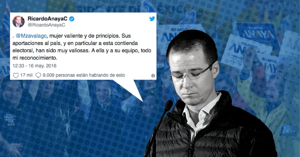 Ricardo anaya pide voto de seguidores de margarita zavala