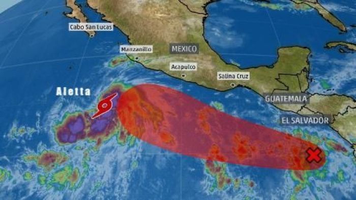 Se forma la tormenta tropical Aletta en el Océano BajaPress