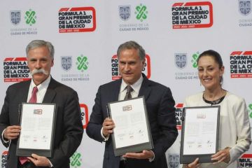 La Ciudad de México firma contrato con la Fórmula Uno hasta 2022