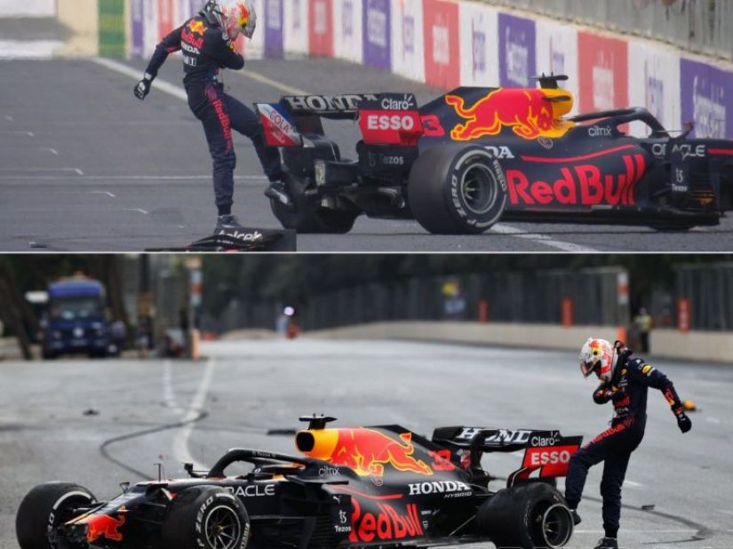 ¡La frustración de Verstappen!