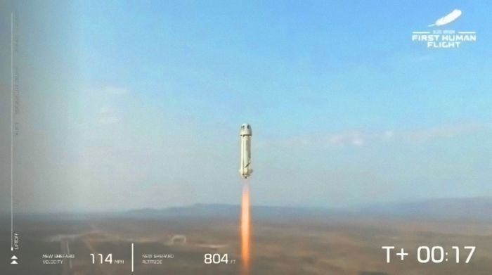 Despegue del cohete 'Blue Origin'