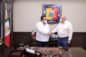 Carlos Mendoza y Victor Castro coordinan proceso de entrega-recepción del